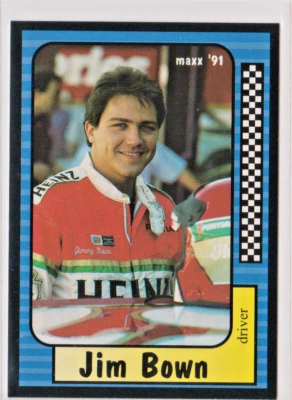 Jim Bown Driver NASCAR 1991 Maxx Card # 57 Near Mint - Image 1 of 2