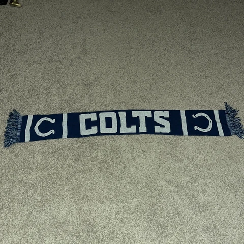 Indianapolis Colts NFL Scarf BRAND NEW Horse Shoe Logo Game Day Give away 1/2/22 Cover