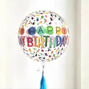 Unique Design 22" Transparent Bobo Balloon Birthday Party Decoration Supplies - Picture 1 of 12