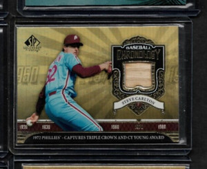 2006 SP Legendary Cuts Steve Carlton GU Bat Baseball Chronology Materials MINT!