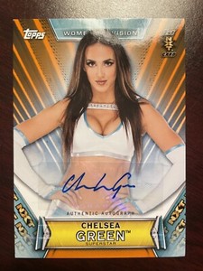 2019 Topps WWE Womens Division Orange 1st NXT Chelsea Green RC Auto 50/50