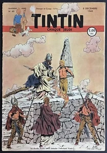 TINTIN Édition belge fascicule n°49 du 8 décembre 1949 Bon état - Imagen 1 de 8
