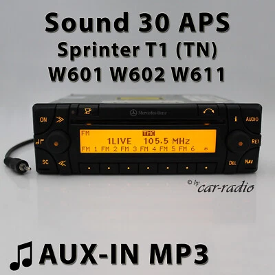 Mercedes Sound 30 APS AUX-IN MP3 Becker Sprinter T1 TN Radio Navigationssystem - Bild 1 von 4