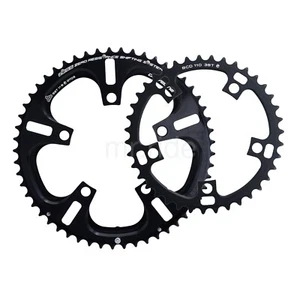 DRIVELINE Chainring Road Bike 53/39T 7075/T6 BCD 110MM Black,for 2 x 11 Speed - Picture 1 of 10