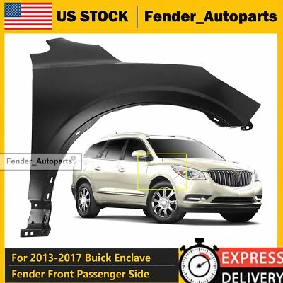 Fender For 2013-2017 Buick Enclave Front Passenger Side Primed Steel Replacement Foto 1 de 4