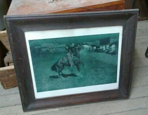 1905 REMINGTON Colliers weekly ORIGINAL PRINT LITHOGRAPH FRAME Argument Marshall - Picture 1 of 12