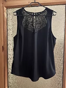 Guess Blusentop | Top | schwarz | mit Spitze | Gr. XL | OVP 69,95 EUR - Bild 1 von 7