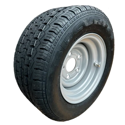 195/55 R10c Komplettrad für Anhänger 6Jx10 Security TR603 - 5x112 ET-4 DOT:2025 - Bild 1 von 3