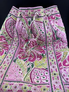 Vera Bradley Petal Pink drawstring backpack 13 x 15 inches w/outside pocket - Picture 1 of 9
