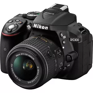 Nikon D5300 24.2 MP CMOS Digital SLR Camera with 18-55mm f/3.5-5.6G ED VR Aut... - Picture 1 of 5