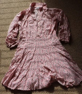 Vestido Gap Kids12 Rosa/Negro Estampado Corazón Algodón Pre-Usado Foto 1 de 2