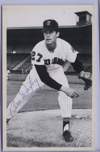1961 Cleveland Indians Team Issued Bill Dailey Autographed Postcard