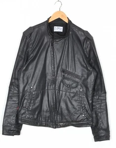 Giacca LEVIS in cotone rivestito nero da uomo taglia L MJ3088 - Foto 1 di 9