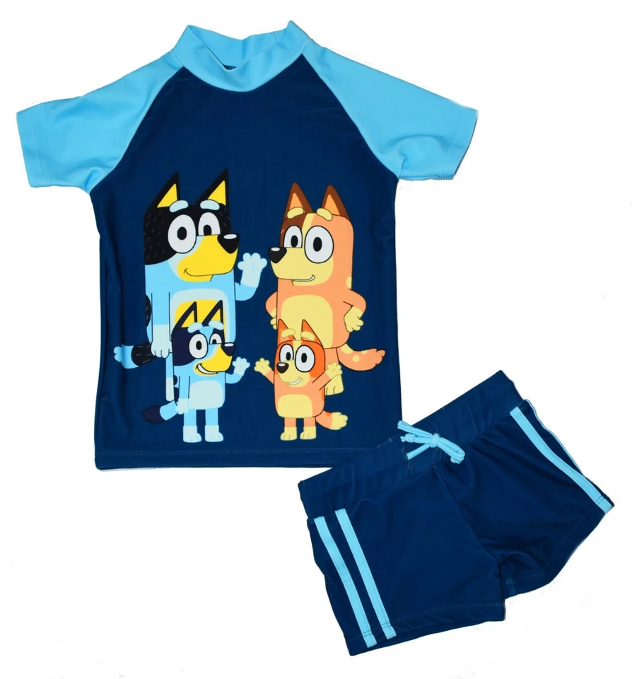 New Swimsuit Kids Boys Girls Disney Bluey Bathers Swimwear Trunks Summer Beach - image 1 of 1