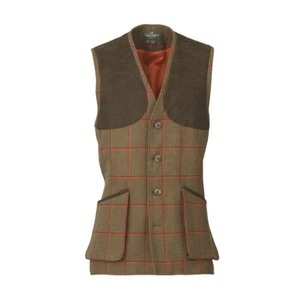 Laksen HI-VIS Leith Tweed Shooting Vest - Picture 1 of 1