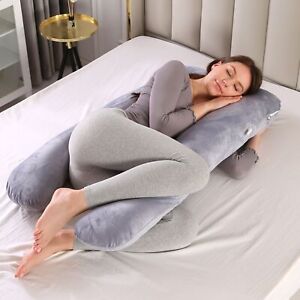 Comfortable U-shape maternity/pregnant pillow for side sleepers