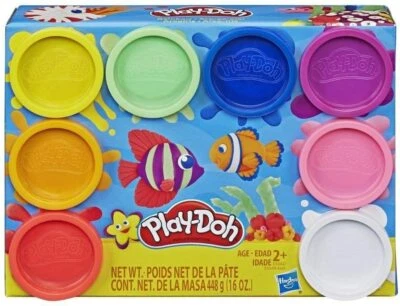 Play-Doh E5044 Knete Regenbogenfarben 8x56g 8er Pack Modellieren ab 2 Jahren - Bild 1 von 2