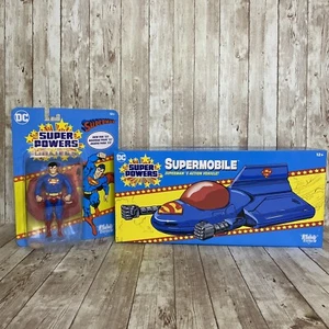 2022 Superman And Supermobile McFarlane Toys Super Powers Collection Kenner NEW - Picture 1 of 5