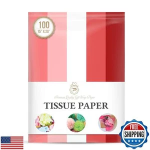 Red Pink White Valentines Day Gift Wrapping Tissue Paper for Gift Packaging, - Picture 1 of 5
