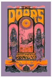 THE DOORS HUGE Concert POSTER 3x5 fabric Banner with Grommets! at Sacramento - Picture 1 of 3