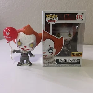 2018 Funko POP! Movies IT Pennywise Balloon Metallic Figure Hot Topic #780 #475 - Picture 1 of 8