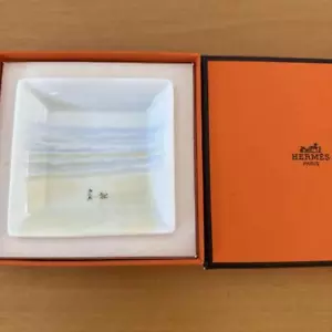Hermès Small Dish Ashtray Sea Child & Dog Rare Collector's Design - Picture 1 of 6
