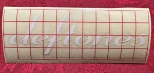 White Classic deftones vinyl decal sticker 5.25”X1.75” - Picture 1 of 1