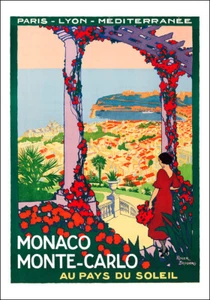 ROGER BRODERS MONACO MONTE-CARLO TIRAGE D'UN DESSIN DE 1922 FORMAT A4 - Imagen 1 de 1
