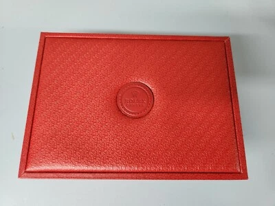 CAJA DE RELOJ VACÍA PRESENTACIÓN ROJA GENUINA ROLEX VINTAGE 60.00.02 Foto 1 de 4