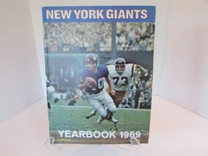 New York Giants Football Yearbook 1969 Fran Tarkenton Cover  LotH - Picture 1 of 5