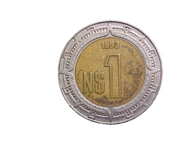 México 1993 1 Peso KM# 550 Bimetálico - ¡Bonita Moneda Coleccionista Circ! -c5162xux Foto 1 de 2