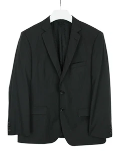 HUGO BOSS Howard/Court Blazer Men's US 42 Wool Super 150's Striped Formal Lined - Picture 1 of 12
