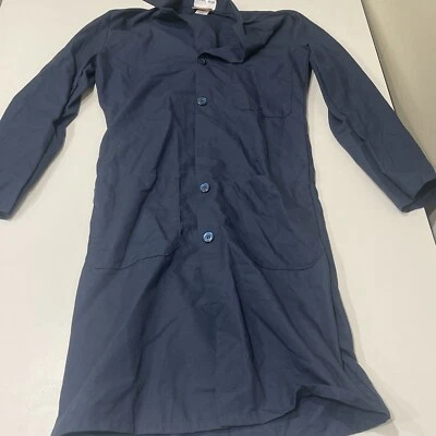 Red Kap Button Front Lab Coat Navy Blue Size 30 - Image 1 of 3