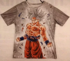 Camiseta Dragon Ball Z Para Hombre Grande Gris Estampado Completo Camiseta Anime AOP - Imagen 1 de 5