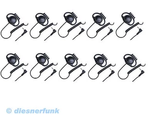 10x OHRHÖRER FLEX 3,5mm Stereo Klinke Fahrschulfunk Skischule Security Funk Alan - Bild 1 von 1