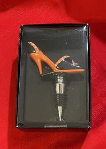 Chicago Bears Shoe Bottle Stopper - Resin Topped Winestopper with Metal Base - Picture 1 of 9