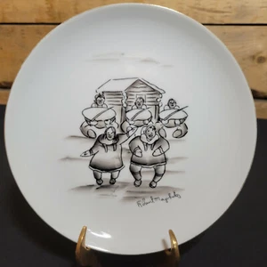 Robert Mayokok Decorative Collectible Plate Alaska Inuits Natives Swanky Barn - Picture 1 of 12