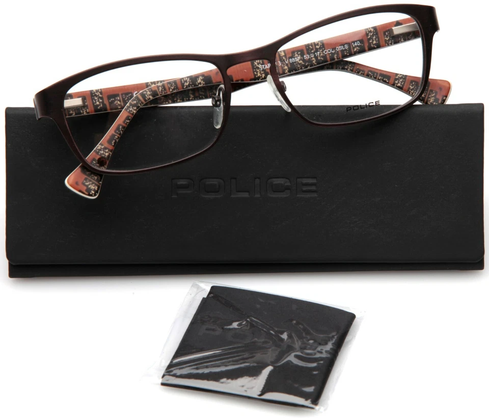 NUEVO POLICE V8857 STARRY 3 0SLS GAFAS MARRONES CON ESTUCHE 53-17-140 Italia Foto 1 de 4