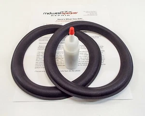 Burhoe Acoustics rot weiß grün 8" Reoam Kit - Lautsprecher Schaum Reparatur - Bild 1 von 3
