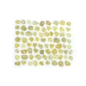Natural Loose Rough 2.00 Ct Lot Yellow Color Uncut Drilled Bead Diamond Q77 - Picture 1 of 10