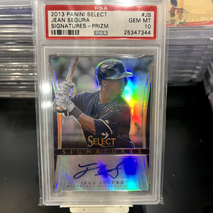 2013 Panini Select Jean Segura Signatura Prizm #JS /25 GEM MT PSA 10 Auto POP 1