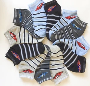 12 Pairs Kids Boys Ankle Sport Socks Cotton Size Age 0-2T 2-4T 4-6T 6-8T(#503-9) - Picture 1 of 1