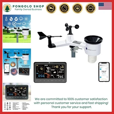 WS-2902 WiFi Weather Station: Customizable Alerts & Real-Time Data Tracking - Image 1 of 4