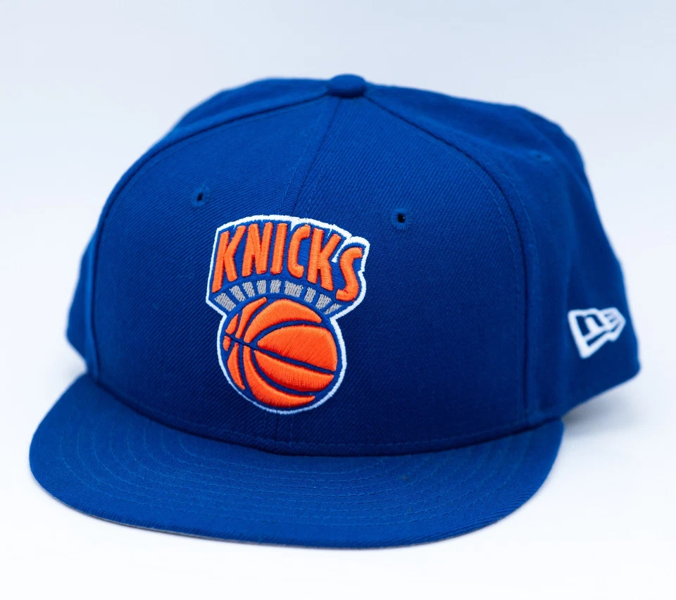 New York Knicks Hat Cap Fitted Mens 7 1/4 Blue NBA Basketball Wool New Era - Image 1 of 4