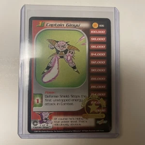 Dragon Ball Z TCG - Captain Ginyu 106 Trunks Saga COMIC CON 2001 STAMP RARE - Foto 1 di 4