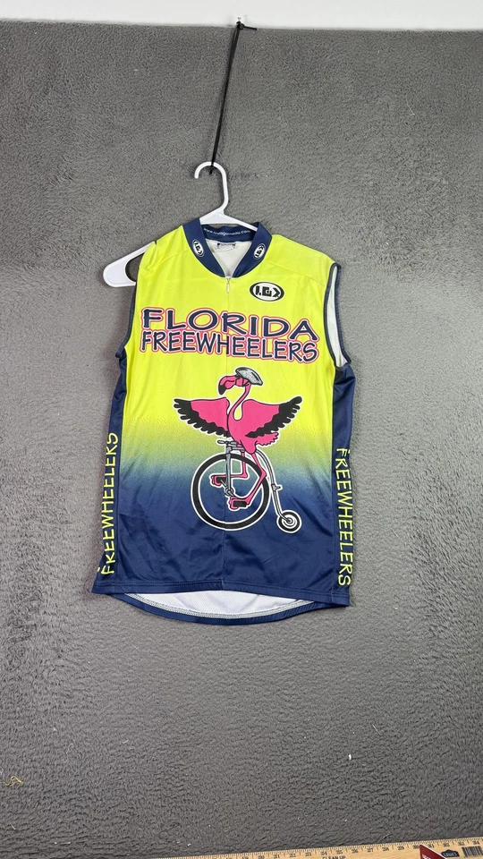 Camiseta deportiva de ciclismo Louis Garneau Florida Freewheelers para hombre grande Flamingo Bike Club Foto 1 de 4