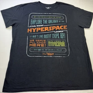 Camiseta Disney Cruise Line Disney Wish Star Wars Hyperspace Lounge XXL Negra - Imagen 1 de 9