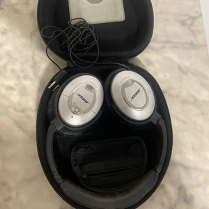 BOSE QuietComfort 15 Black Silver Acoustic Noise Cancelling Bose Headphones - Bild 1 von 17