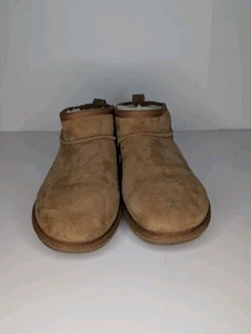 UGG Australia Women's Classic Ultra Mini Boot Size 8 Chestnut Suede 1116109 - Picture 1 of 9