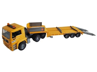 BRUDER Camion Man TGA 41.440 Tbe Rimorchio Porta Ingranaggio Completo Accessorio - Immagine 1 di 4